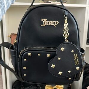 Juicy couture black stud backpack new without tags